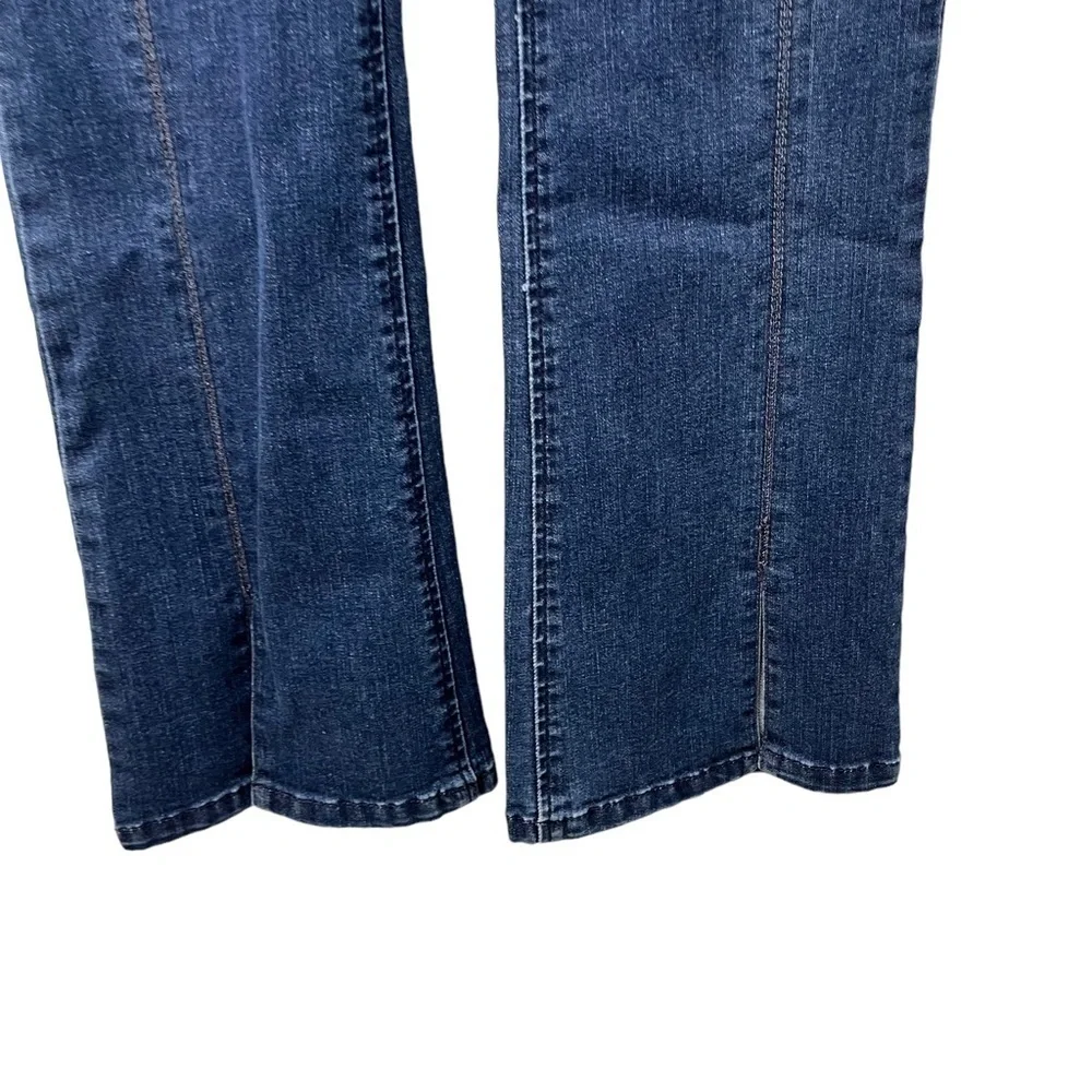 Wit & Wisdom Itty Bitty Bootcut Jeans Blue Artisanal Size 2 Split Hem L229OKEY6